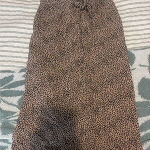 Chic Animal Print Wrap Skirt